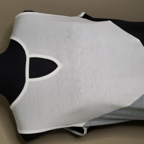 NWT Black, White, Gray Tank Dress Size XL - Picture 2 of 8